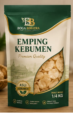 Kemasan Emping Kebumen Premium 250 gram Boga Bimatra